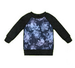 Scratched Floral Raglan