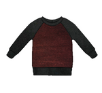 Deep Garnet Linen Raglan