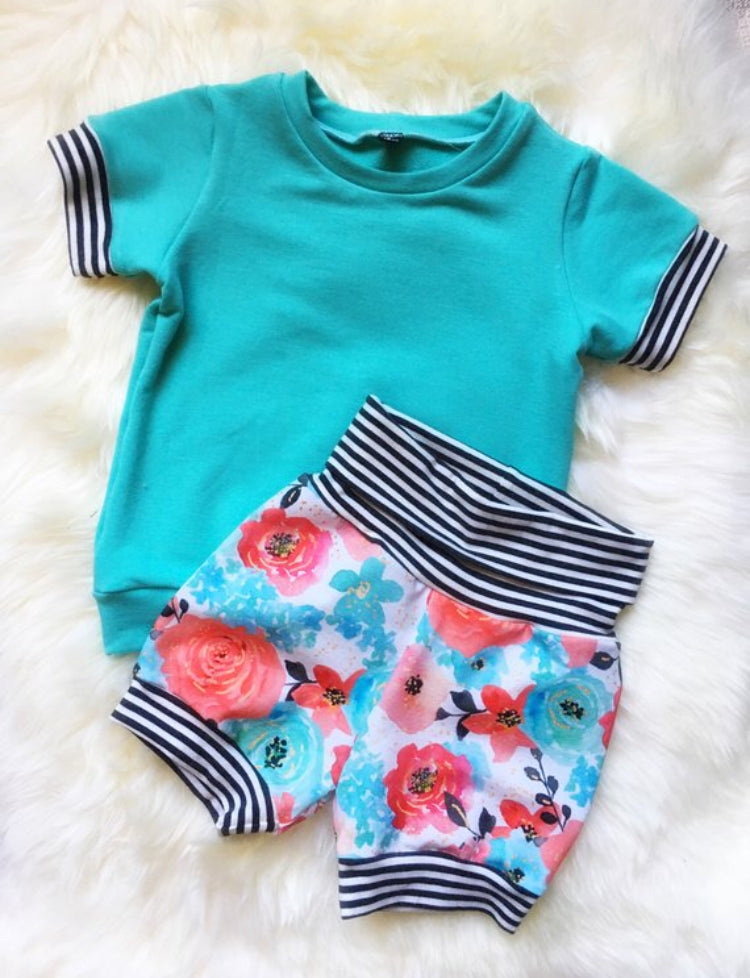 Summer Floral Shorts - 18-24m